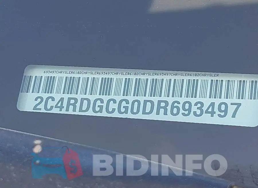 2C4RDGCG0DR693497 Photo# 9