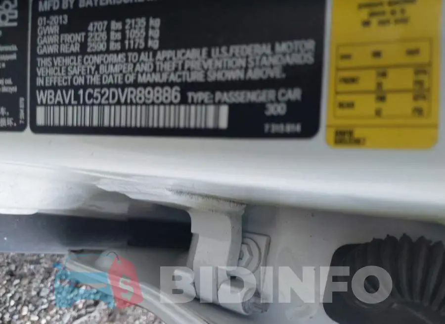 WBAVL1C52DVR89886 Photo# 9
