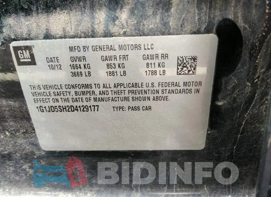 1G1JD5SH2D4129177 Photo# 9