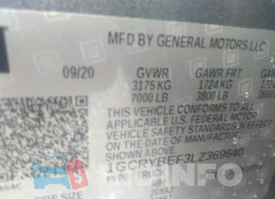1GCRYBEF3LZ369640 Photo# 9