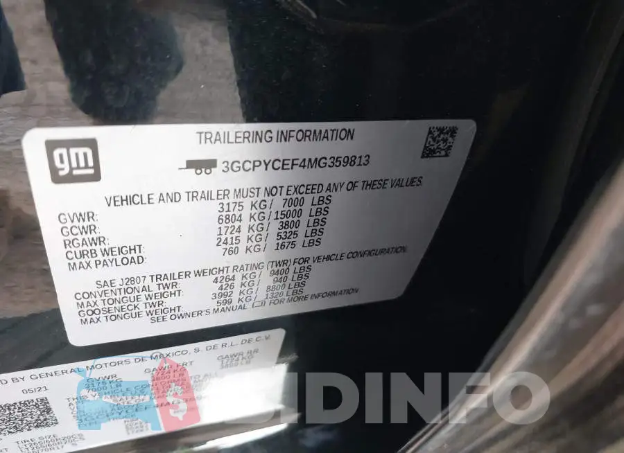 3GCPYCEF4MG359813 Photo# 9