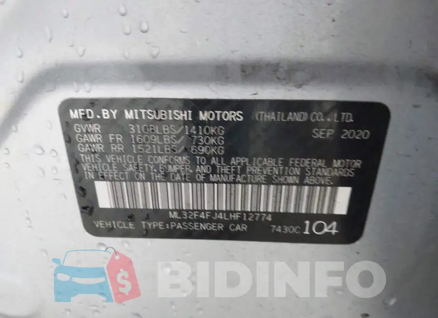 ML32F4FJ4LHF12774 Photo# 9