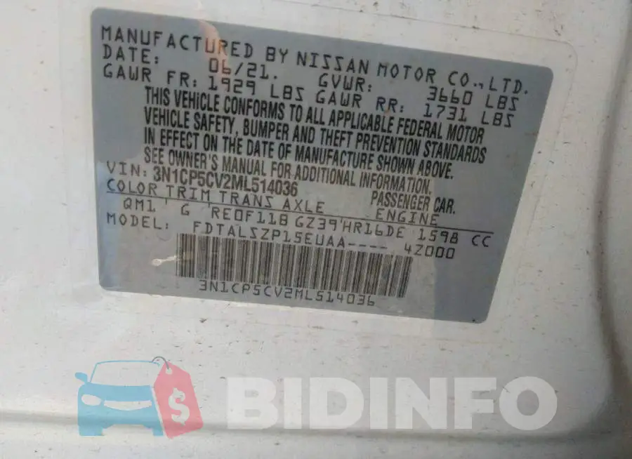 3N1CP5CV2ML514036 Photo# 9