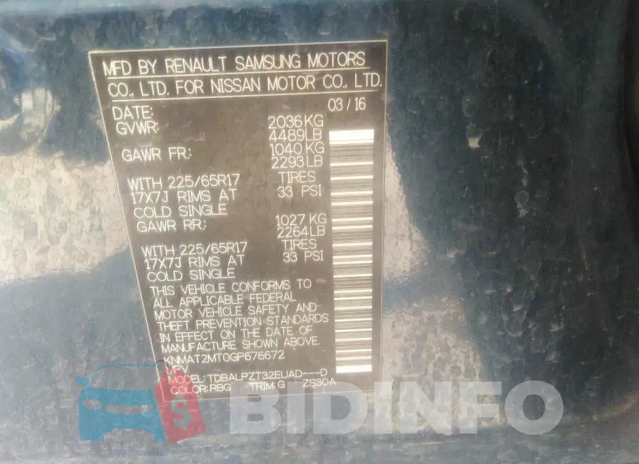 KNMAT2MT0GP676672 Photo# 9