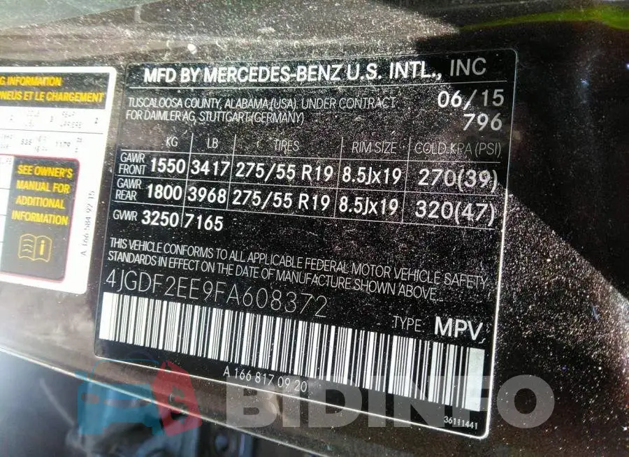 4JGDF2EE9FA608372 Photo# 9