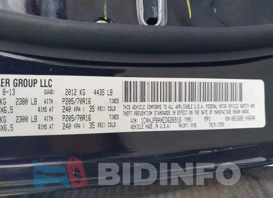 1C4NJPBAXED626916 Photo# 9