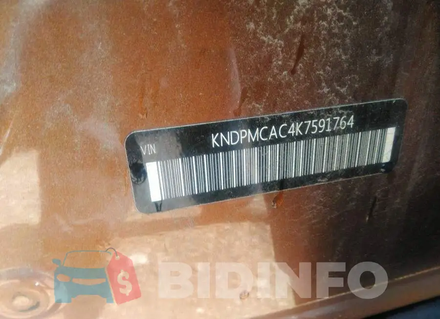 KNDPMCAC4K7591764 Photo# 9
