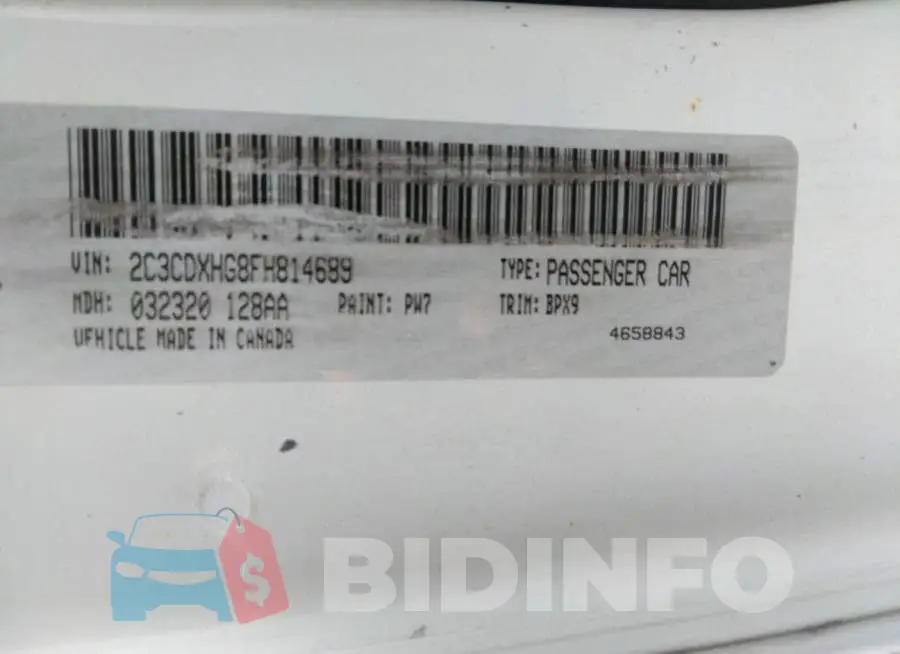 2C3CDXHG8FH814689 Photo# 9