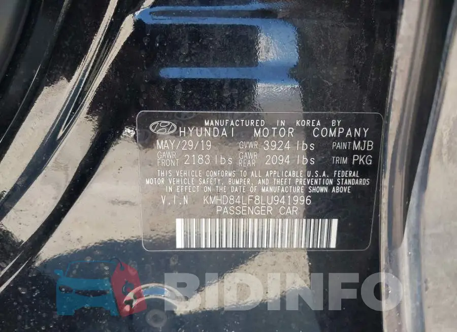 KMHD84LF8LU941996 Photo# 9