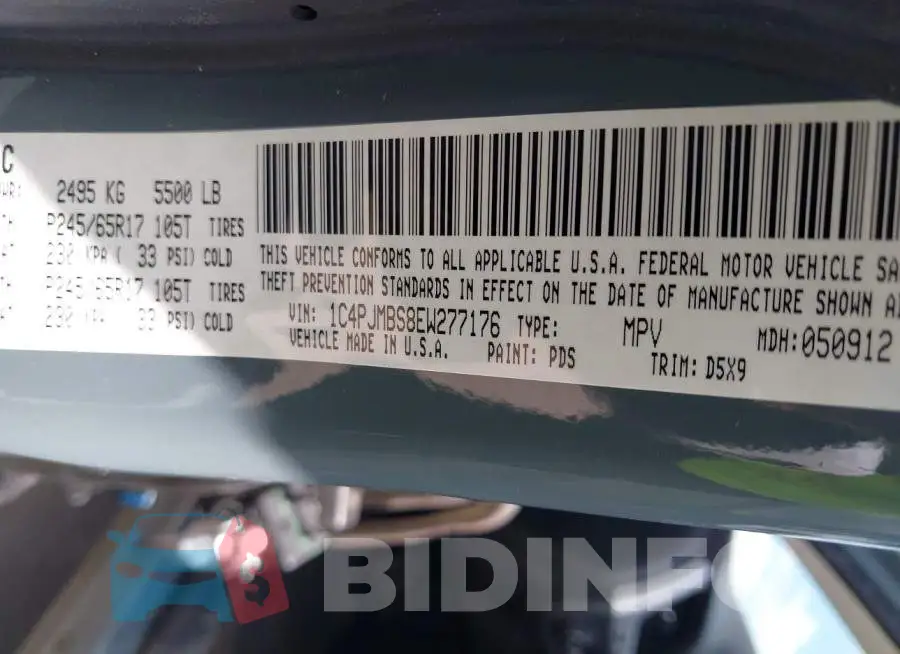 1C4PJMBS8EW277176 Photo# 9