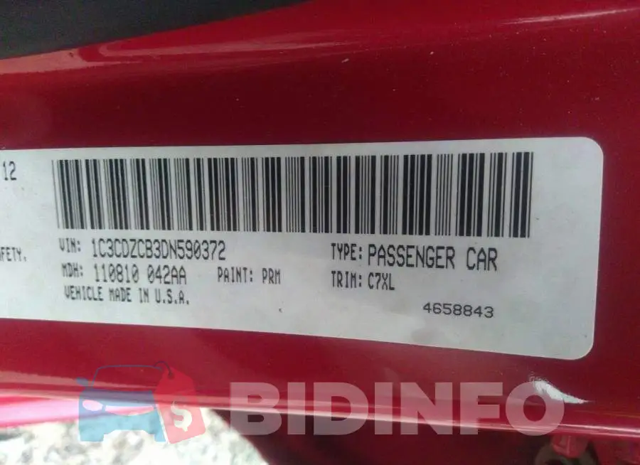 1C3CDZCB3DN590372 Photo# 9