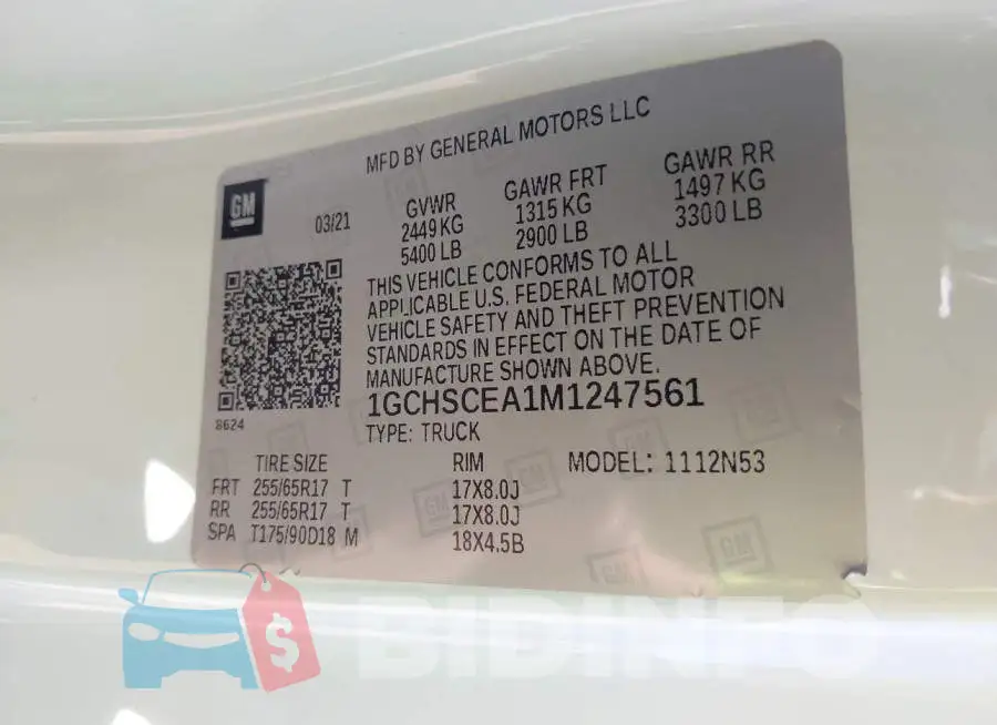 1GCHSCEA1M1247561 Photo# 9