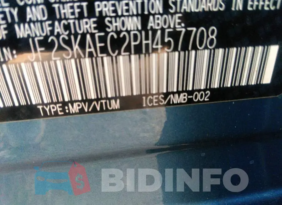 JF2SKAEC2PH457708 Photo# 9