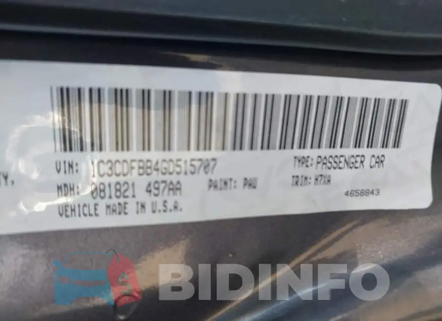 1C3CDFBB4GD515707 Photo# 9