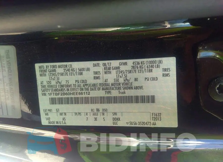 1FTBF2B60HEE66112 Photo# 9