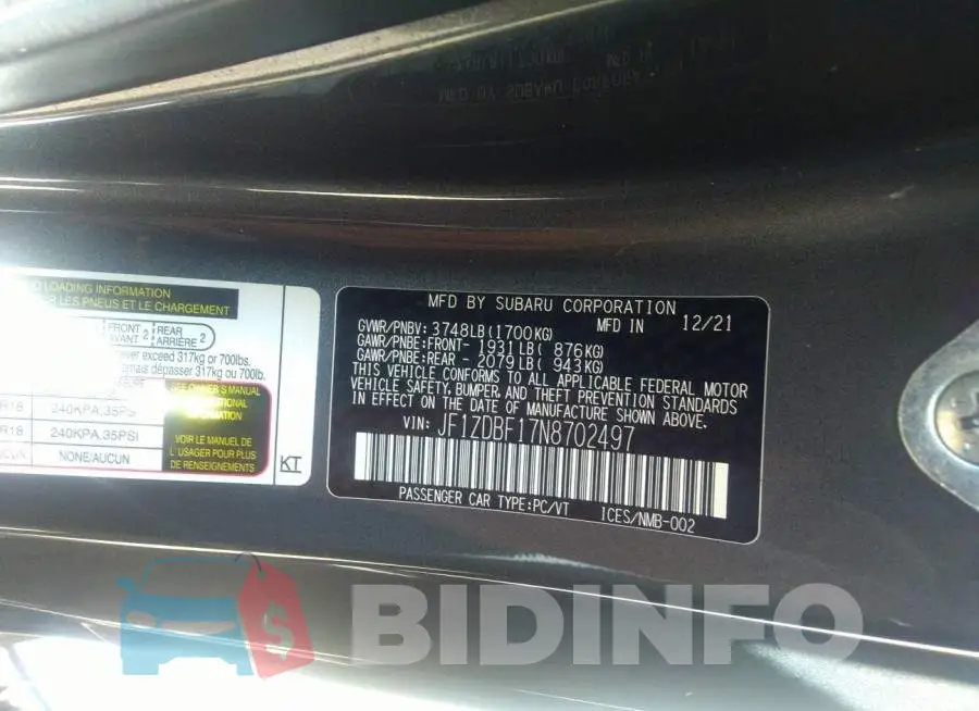 JF1ZDBF17N8702497 Photo# 9