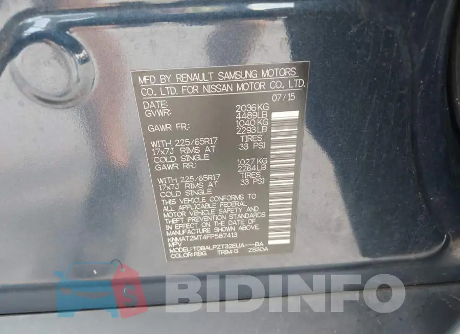 KNMAT2MT4FP587413 Photo# 9