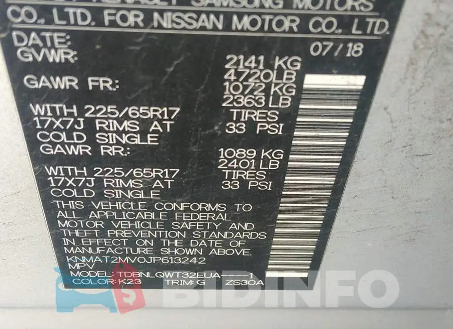 KNMAT2MV0JP613242 Photo# 9