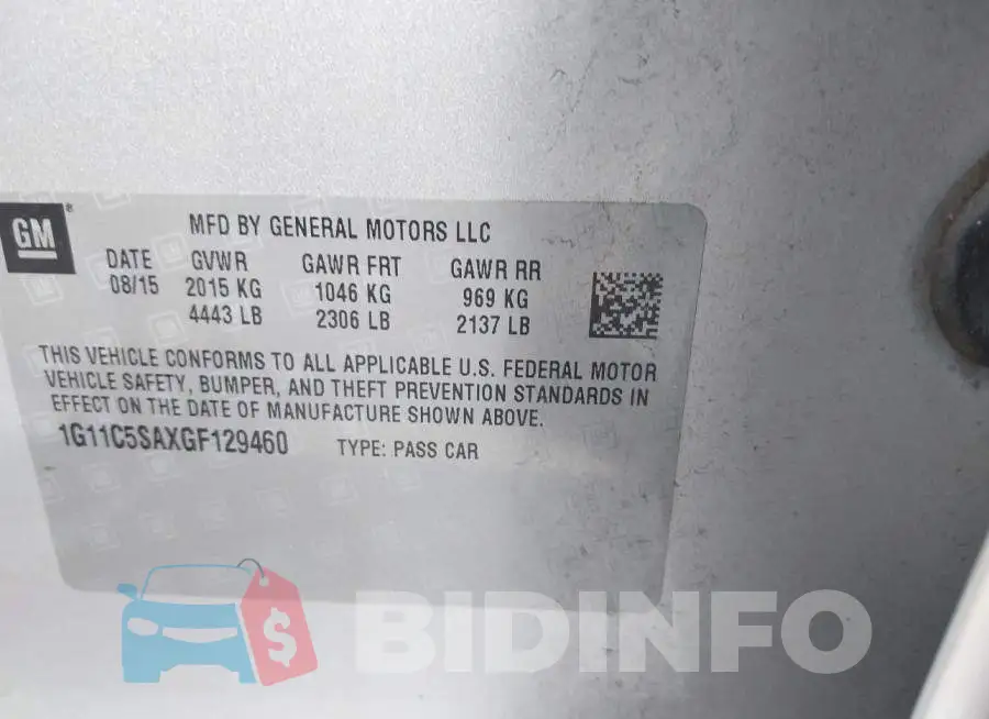 1G11C5SAXGF129460 Photo# 9