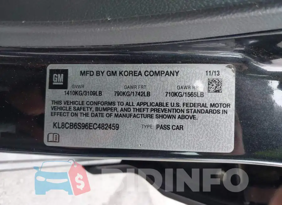 KL8CB6S96EC482459 Photo# 9