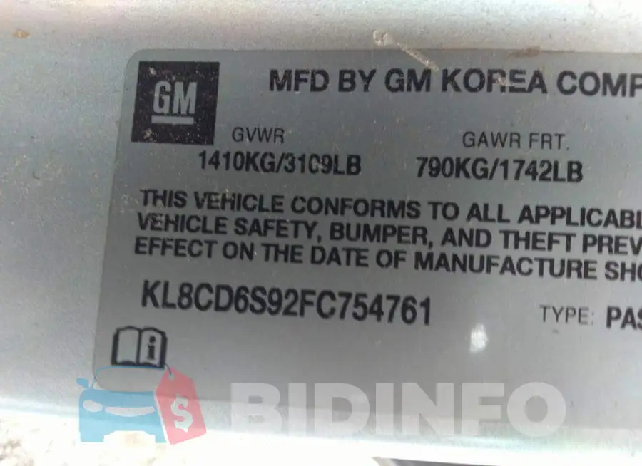KL8CD6S92FC754761 Photo# 9