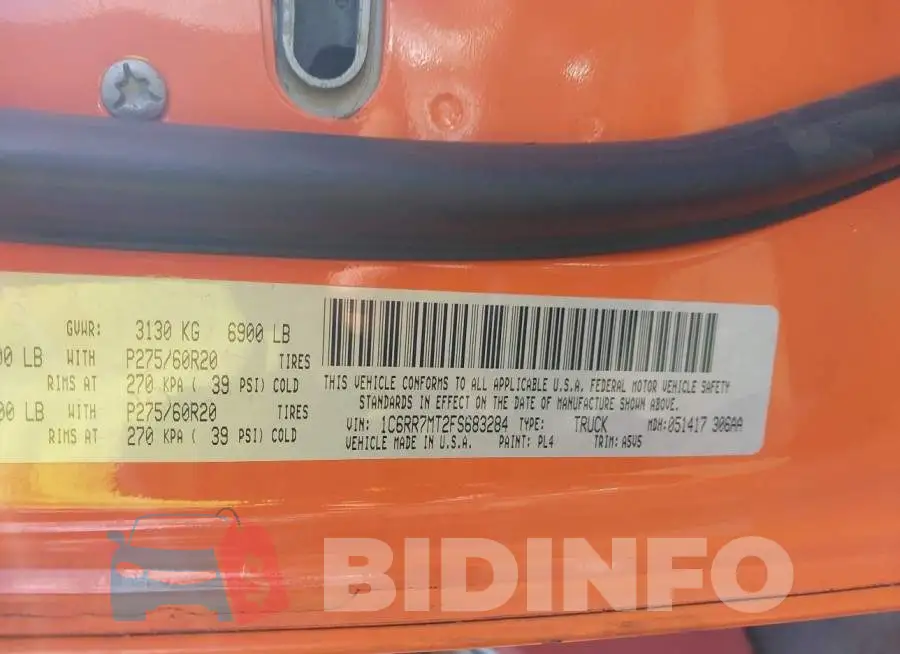 1C6RR7MT2FS683284 Photo# 9