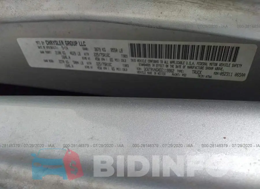 3C6TRVNGXEE119962 Photo# 9
