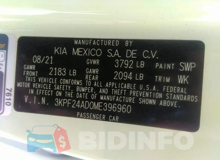 3KPF24AD0ME396960 Photo# 9