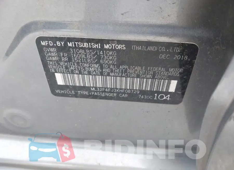 ML32F4FJ3KHF08729 Photo# 9