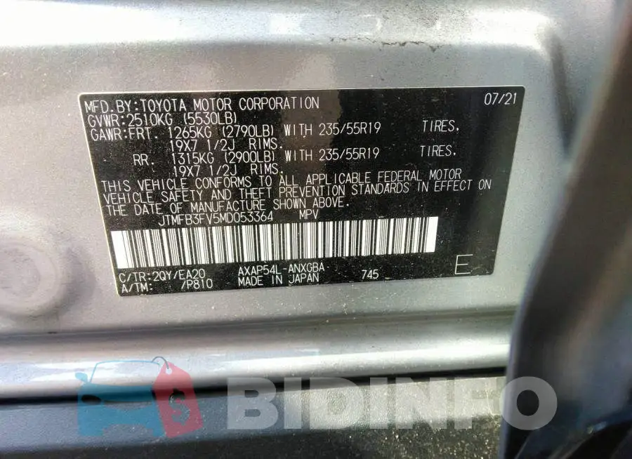 JTMFB3FV5MD053364 Photo# 9
