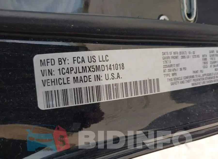 1C4PJLMX5MD141018 Photo# 9