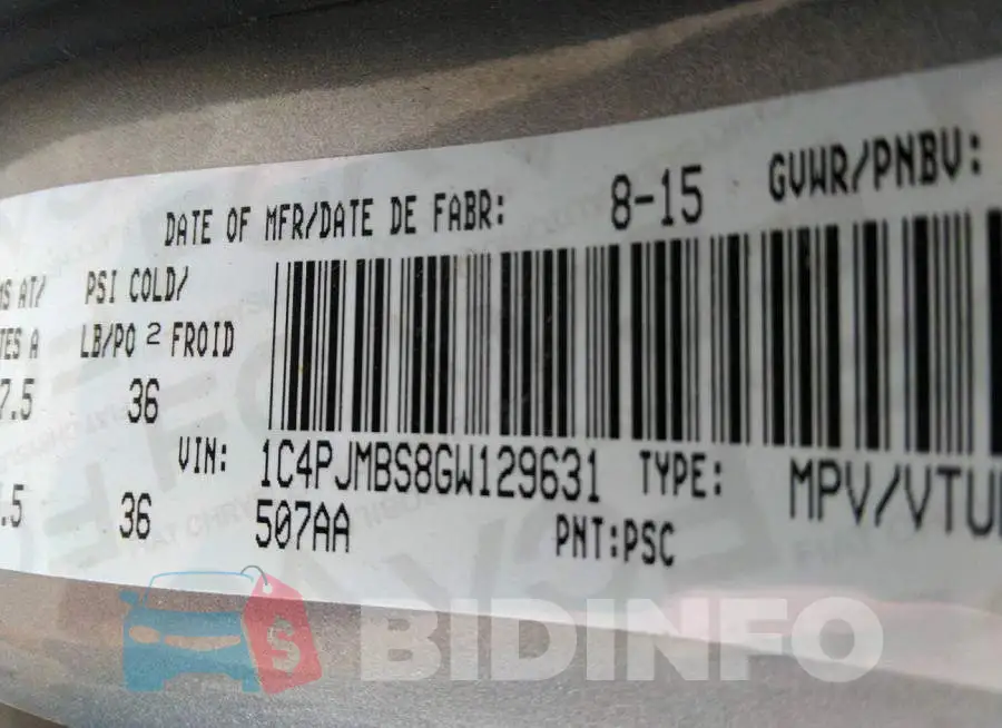 1C4PJMBS8GW129631 Photo# 9