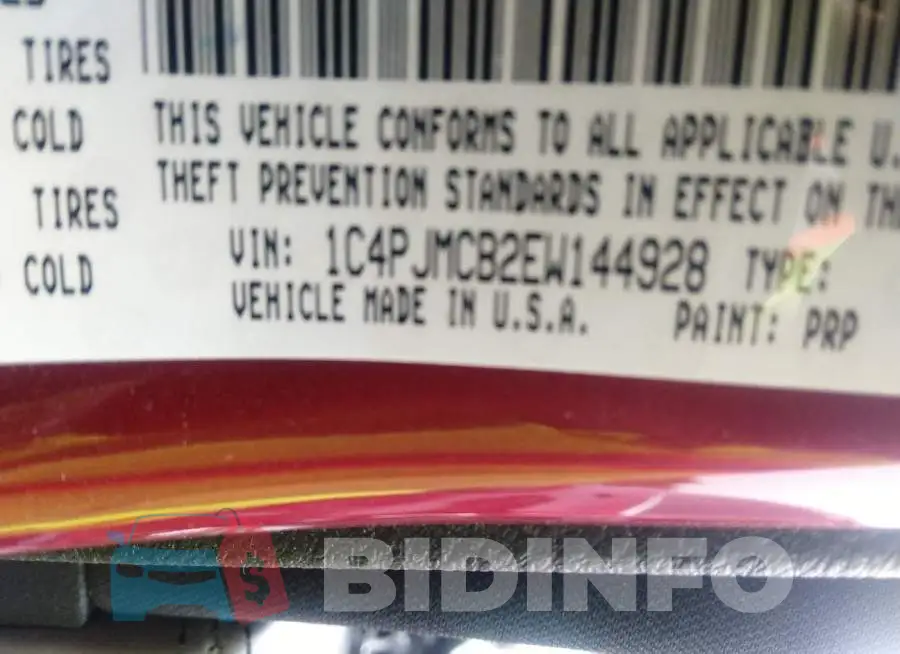 1C4PJMCB2EW144928 Photo# 9