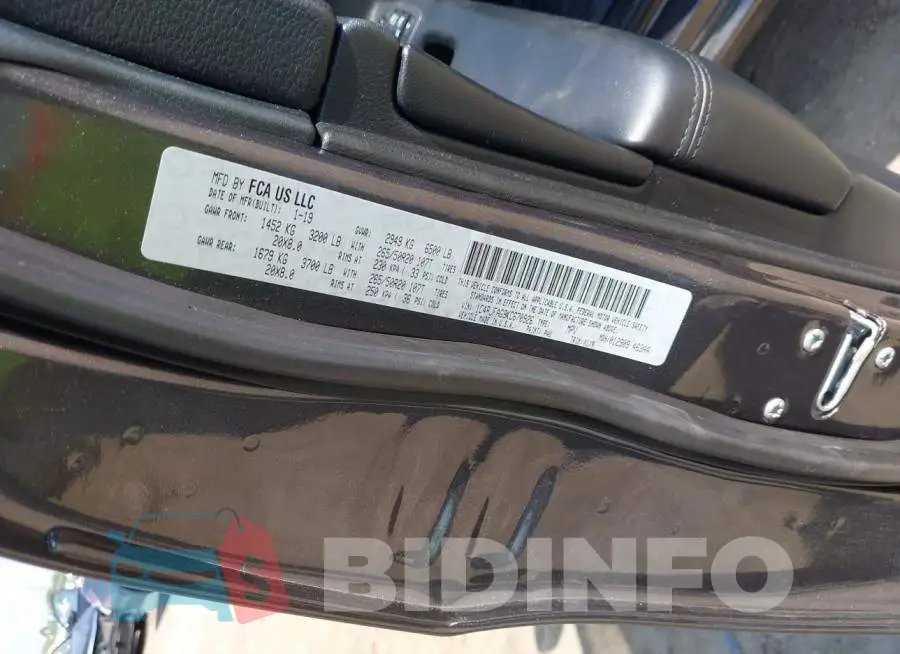 1C4RJFAG9KC670926 Photo# 9