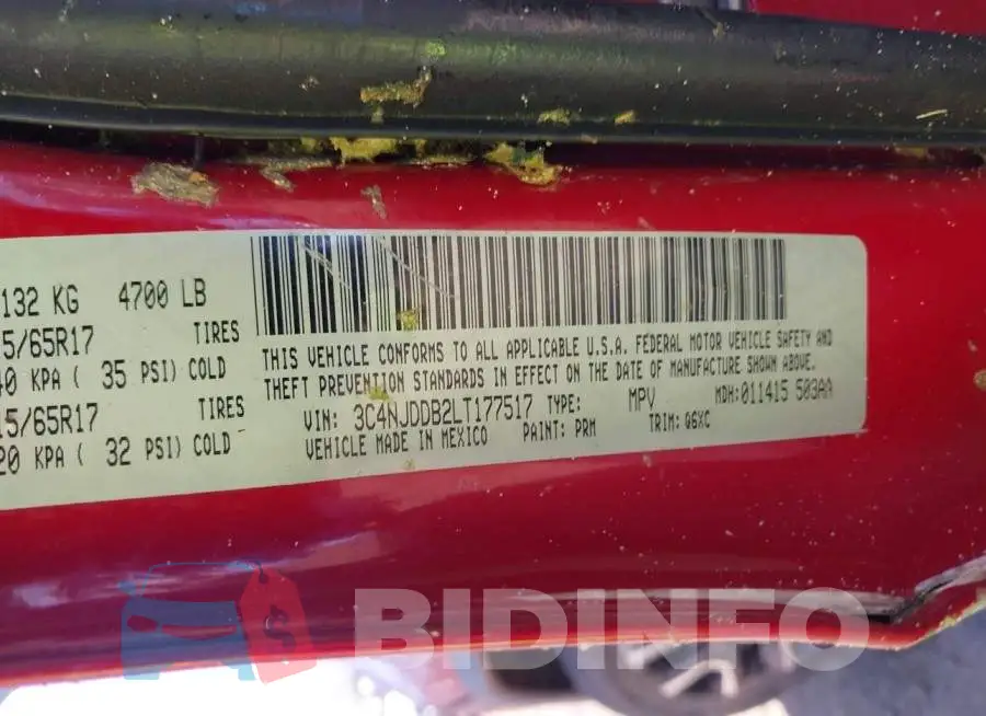 3C4NJDDB2LT177517 Photo# 9