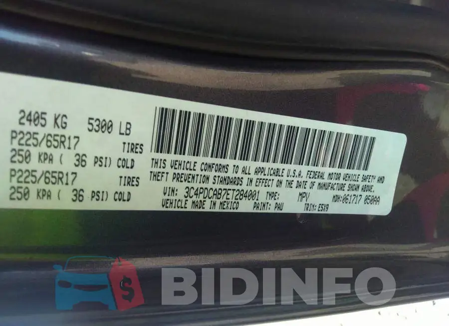 3C4PDCAB7ET284001 Photo# 9