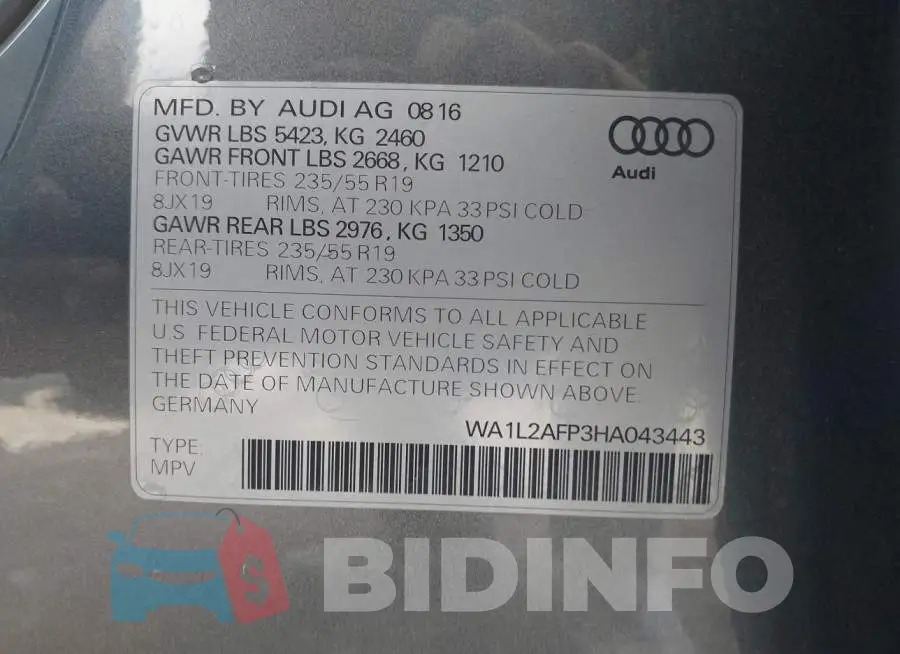 WA1L2AFP3HA043443 Photo# 9