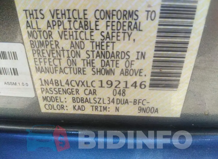 1N4BL4CVXLC192146 Photo# 9