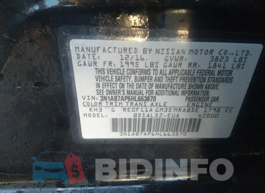 3N1AB7AP6HL663870 Photo# 9