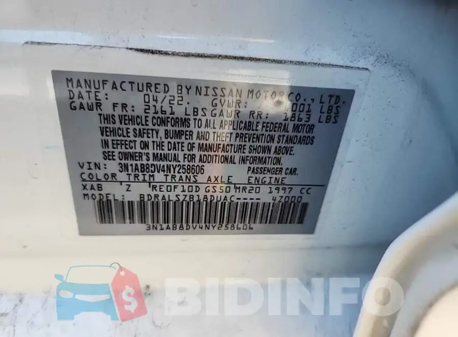 3N1AB8DV4NY258606 Photo# 8