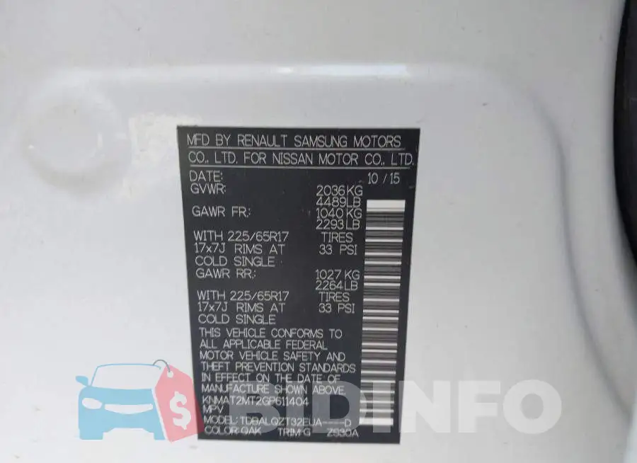 KNMAT2MT2GP611404 Photo# 9