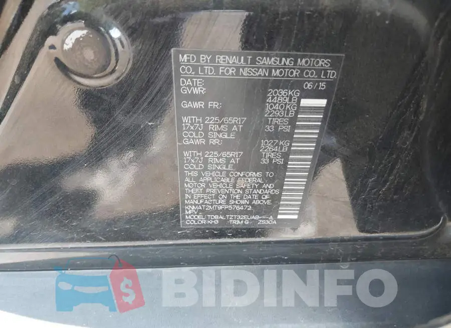 KNMAT2MT9FP576472 Photo# 9