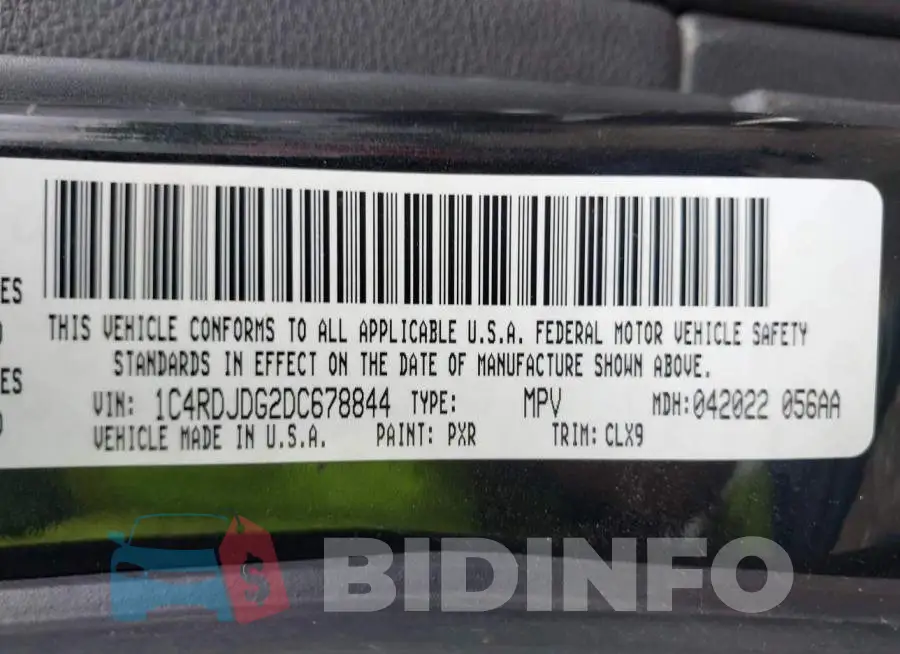 1C4RDJDG2DC678844 Photo# 9