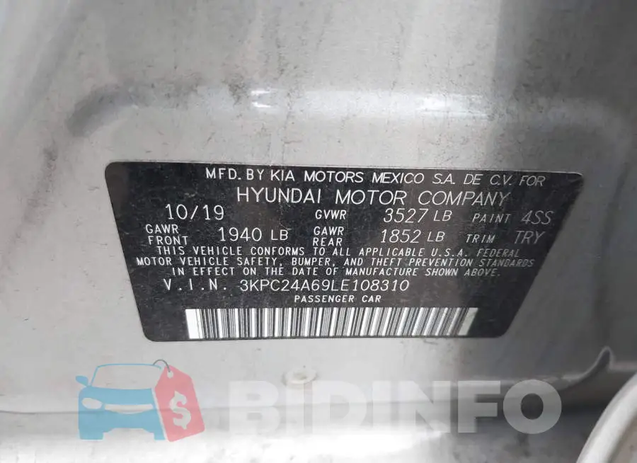 3KPC24A69LE108310 Photo# 9