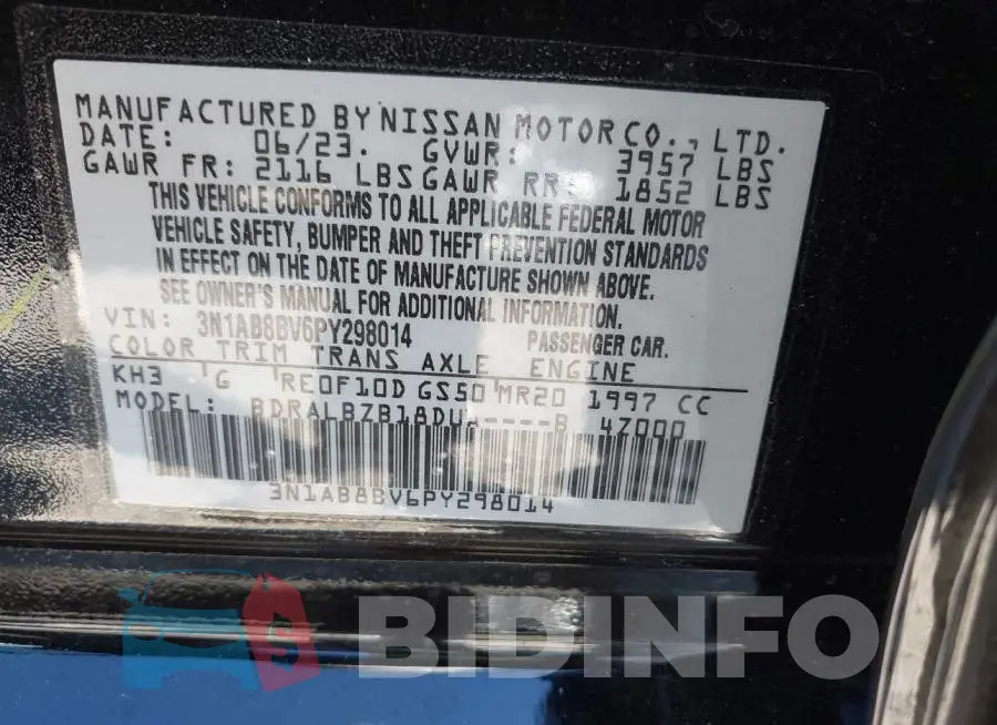 3N1AB8BV6PY298014 Photo# 9