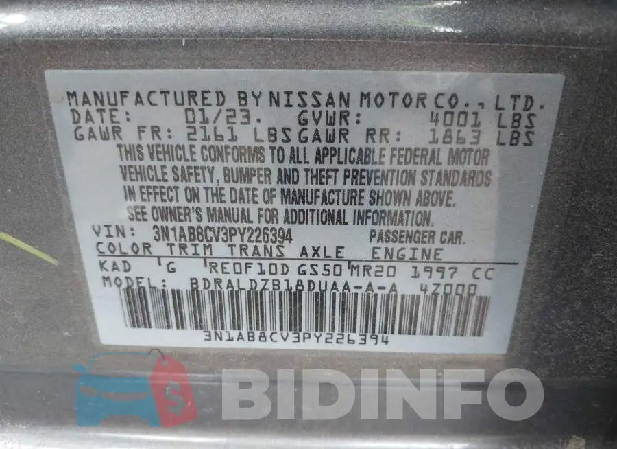 3N1AB8CV3PY226394 Photo# 9