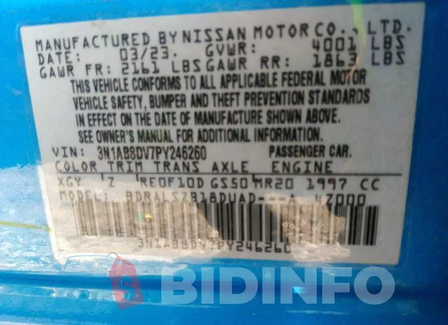 3N1AB8DV7PY246260 Photo# 9
