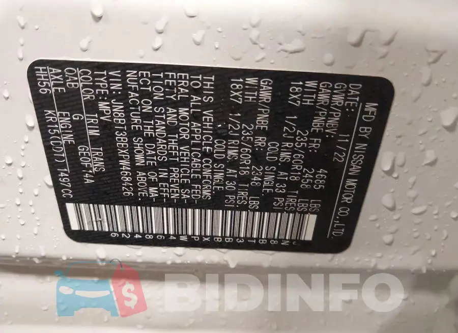 JN8BT3BBXPW468426 Photo# 9