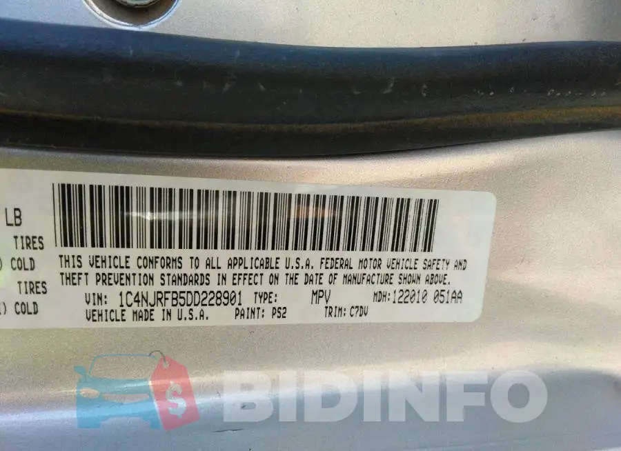 1C4NJRFB5DD228901 Photo# 9