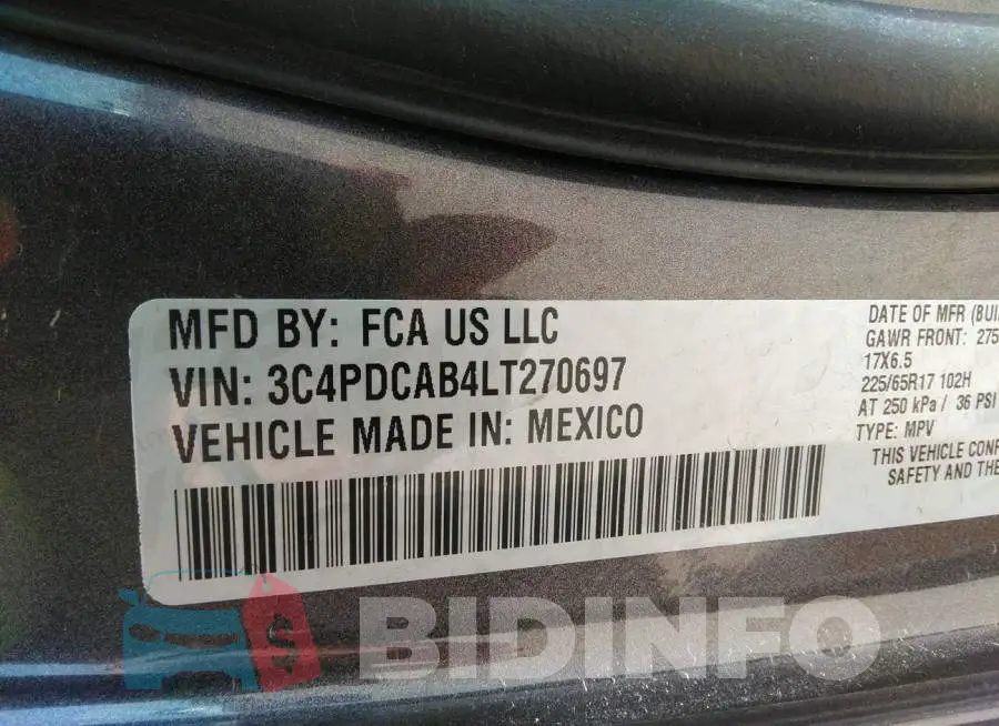 3C4PDCAB4LT270697 Photo# 9
